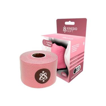 Imagem de Bandagem Elástica Adesiva Kinesio Soft Rosa 6M - 01 und