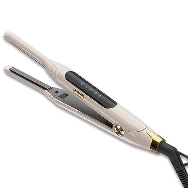 Imagem de mvxitanny Mvxitanny Mini Flat Iron 3/10'' Pequenos Flat Irons Para Cabelo Curto, Pixie Cut E Franja, Chapinha Pequena Para Cabelo Com Tela Led, Chapinha Fina Para Viagem Com Voltagem Dupla, Desligam
