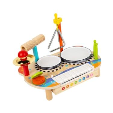 Imagem de YIJU Instrumentos musicais multifuncionais de tambor infantil Configurar brinquedo educacional sensorial portátil para crianças menino presente de