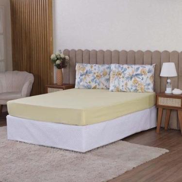 Imagem de Jogo De Lençol Beatriz Solteiro 2 Peças Percal 180 Fios 100% Algodão P