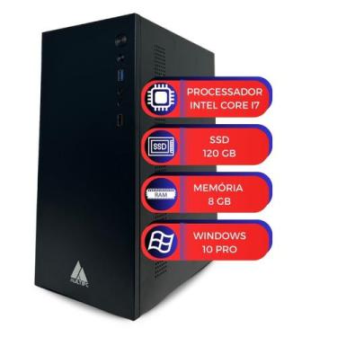 Imagem de Computador Multipc Intel Core I7 RAM 8GB SSD 120GB Win10 Pro