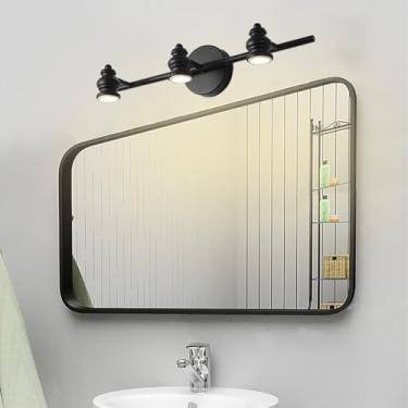 Imagem de Luzes de parede espelhadas de LED para banheiro Lâmpadas de parede destacáveis internas de metal à prova d'água Arandelas de parede com ângulo ajustável para exibição de imagem para quarto cabeceira