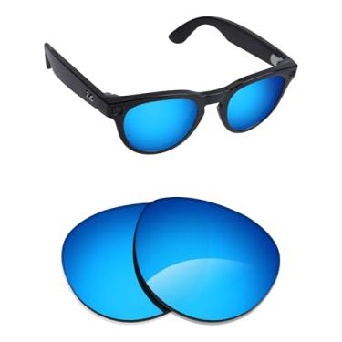 Imagem de Alphax Lentes de reposição polarizadas para óculos de sol Ray-Ban Meta Headliner RW4009 50 mm - Opções, Azul gelo espelhado