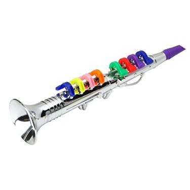 Imagem de Clarinete de Brinquedo Infantil para Crianças, Saxofone de Plástico, Instrumento Musical de Vento, Acessórios Educacionais para Música