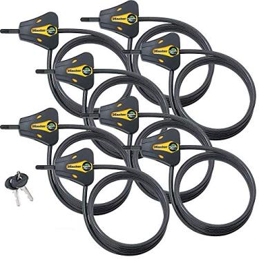 Imagem de Master Lock – Trava de cabo ajustável Python para câmera de trilha 8419KA-66, 8 Pack