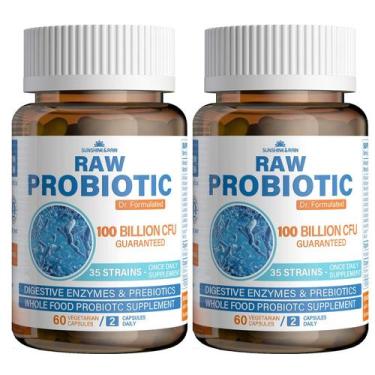 Imagem de Suplemento probiótico Sunshine & Rain 100 bilhões de CFU 120 cápsulas