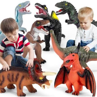 Imagem de Brinquedos de dinossauro Kissdream Jumbo de 7 peças para crianças de 3