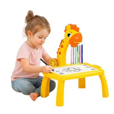 Imagem de Mesa Mágica Infantil com Projetor, Girafinha, Amarela