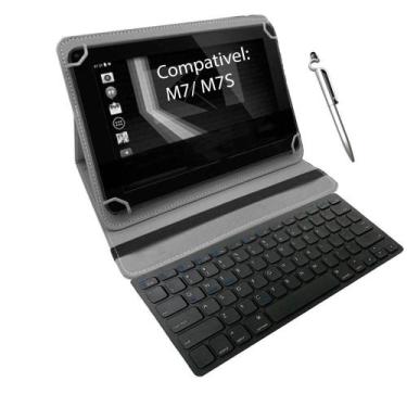 Imagem de Capa Com Teclado Para Tablet Multilaser M7S + Caneta - Duda Store