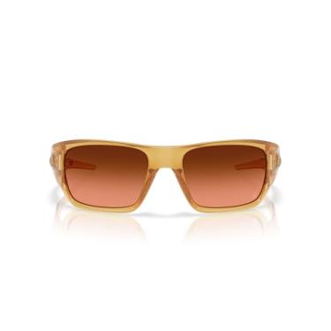 Imagem de Oakley Óculos de sol masculino OO9486 Masseter Polarizado Retangular Curry Claro/Prizm Marrom Gradiente, 60 mm, Curry claro transparente/dégradé marrom Prizm, 60 mm