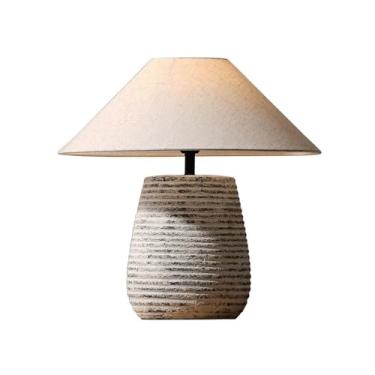 Imagem de Abajur de cabeceira Luminária de mesa decorativa retrô cerâmica para sala estar e sofá lateral para quarto