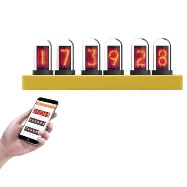 Imagem de TPHRAVAL Relógio IPS Nixie, tempo de exibição/conjunto de alarme, upload de imagens, suporta controle de celular/computador, vários estilos de discagem, vários modos de exibição, pode ser usado para