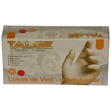 Imagem de 100 Luva Vinil Tamanho M Com Pó - Marca Talge  1Pct 
