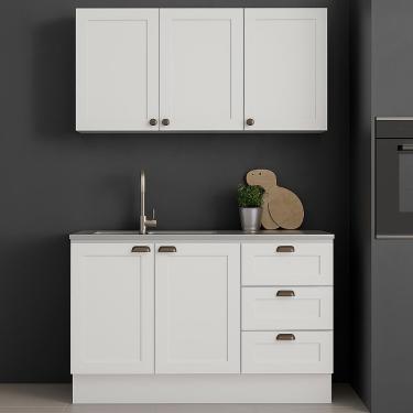 Imagem de Armário Cozinha Genialflex Provençal C- Balcão S- Tampo Bco