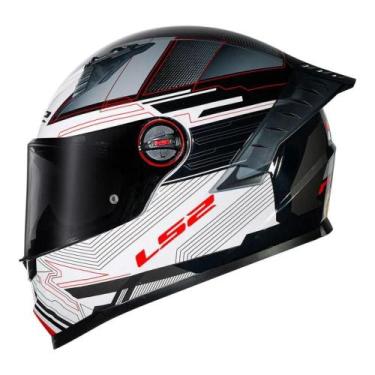 Imagem de Capacete ls2 classic pro digital preto branco, 56