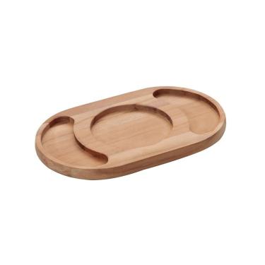 Imagem de Petisqueira 3 Divisórias Tramontina 13267052 24x15cm Madeira Mista