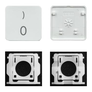 Imagem de GRMTRV Dobradiça individual de substituição para teclado Magic A2438 A2439 A2449 A2450 A3118 A3203 2021-2024 ano (0 teclas)