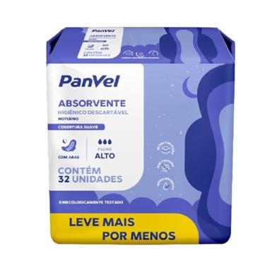 Imagem de Absorvente Panvel Essencial Noturno Com Abas 32 Unidades