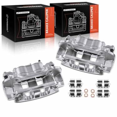 Imagem de A-Premium Conjunto de pinça de freio a disco com suporte compatível com os modelos Chrysler, Dodge, Ram e Volkswagen - Town & Country 12-16, Grand Caravan 12-18, C/V 13-15, Routan, Pacifica - Frontal