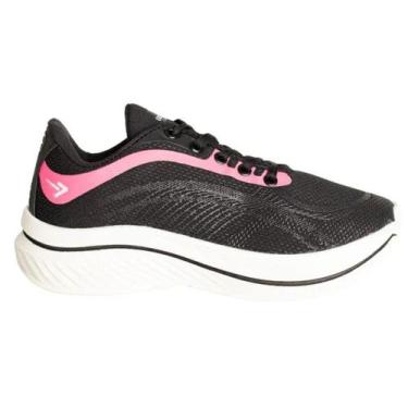 Imagem de Tênis box 200 esportivo feminino bx2506, Off preto pink, 36