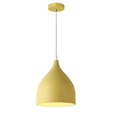 Imagem de CHENKUI Abajur Nordic Macaron, lustres modernos para sala de jantar, sala de estar, luz de teto interna, luminárias de design de moda base E26/E27, linha ajustável de altura industrial para ilha de