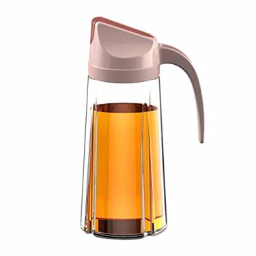 Imagem de Oiler Kitchen Garrafa de óleo selada de vidro doméstico com abertura automática de tampa garrafa de tempero à prova de vazamento de molho de soja frascos de especiarias (cor: A) (A)