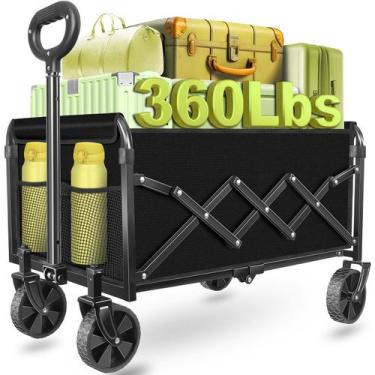 Imagem de Vagão utilitário dobrável com capacidade de 360 libras, portátil - mic