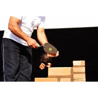 Imagem de Colher de Pedreiro Redonda 7" Tramontina em Aço com Cabo de Madeira