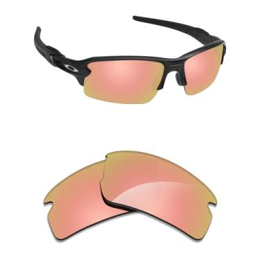 Imagem de Alphax Lentes de reposição polarizadas espelhadas em ouro rosa para óculos de sol Oakley Flak XXS OJ9008
