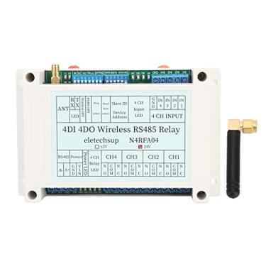 Imagem de AUNMAS Módulo de relé Sem Fio, Receptor Transmissor RS485, Transceptor de 4 Canais, Interruptor WiFi Placa de Controle Remoto, para Placa de Expansão PLC IO, Casa Inteligente, Monitoramento de (24V)