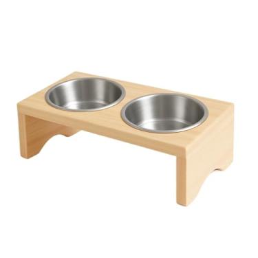 Imagem de Comedouro Elevado Duplo 2 Potes 960ml Médio para Gatos