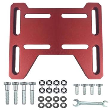 Imagem de Suporte adaptador de placa de montagem de mini bicicleta, compatível com placa de montagem de motor ajustável de alumínio para mini bicicleta, Go Kart, Coleman 100, Doodlebug DB30 para motores