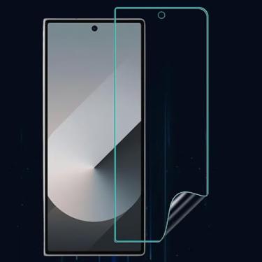 Imagem de Protetor de tela externo de proteção total para Samsung Galaxy Z Fold 6 5G filmes de hidrogel anti-arranhões filme transparente TPU macio