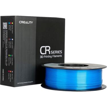 Imagem de Filamento para impressora 3D Creality 1.75mm PLA-CR Silk - 1KG Azul
