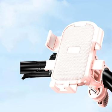 Imagem de Suporte de telefone para bicicleta, instalação super fácil, suporte seguro para guidão para bicicleta e motocicleta, adequado para iPhone e smartphones de 4,7 a 7,2 polegadas