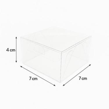 Imagem de 500 Caixas Em Acetato 7x7x4 Para Pão De Mel (médio) doces em geral e a