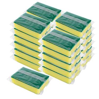 Imagem de Esponjas embaladas individualmente, esponja de lavar louça de cozinha a granel, pratos sem arranhões, pano de prato, toalhetes de esponja sem odor para pratos de limpeza doméstica, apartamentos de