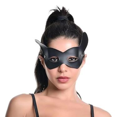 Imagem de Máscara Feminina Diabinha Máscara Erótica para Fantasias e Fetiches Cor Preto DX1307