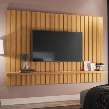 Imagem de Painel Ripado Para Quarto Sala TV 70 Pol 200cm Conect B01 Cinamomo - L