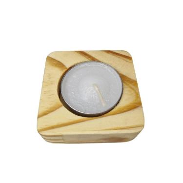 Imagem de Porta Vela Rechaud Quadrado Decoração Presente