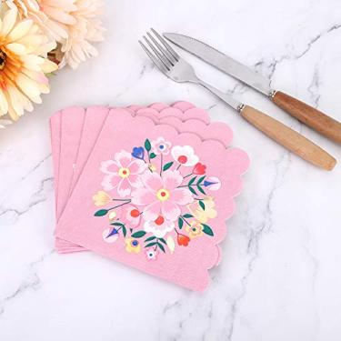 Imagem de 8 peças 24,5 x 24,5 cm lindo guardanapo de papel de mesa para decoração de festa de casamento