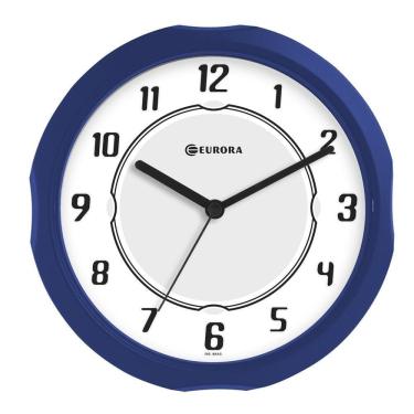 Imagem de Relógio De Parede Eurora Ref: 6505-144 Azul Números
