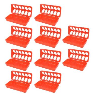 Imagem de Aramox Alimentador de Codorna Flip Top, Alimentador de Plástico para Aves Pequenas, Frango, Pato, Dispensador de Prato de 12 Calha, água Antiderramamento, Antiderrapante para Chocadeira