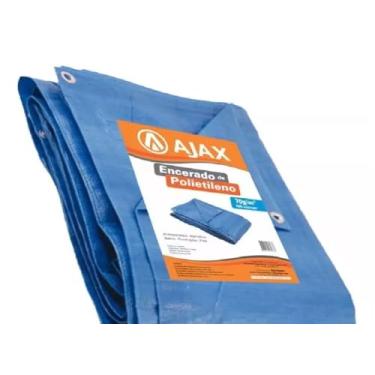 Imagem de Lona Multiuso Polietileno Azul 2x2 Caminhão Sol Chuva Piscina Telhado Barraca Feira