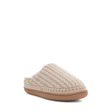 Imagem de Western Chief Pantufa feminina Evelyn, malha com forro de pele sintética e palmilha acolchoada, Bronzeado, 37