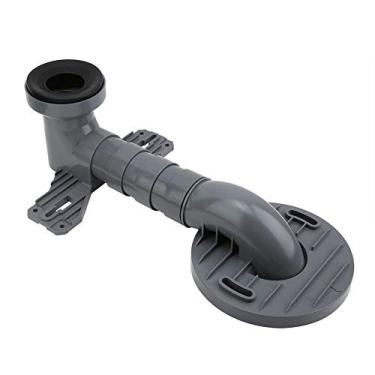 Imagem de ZAWELIYO Conector de Vaso Sanitário, Durável, Grosso, Pp, Mudança de Vaso Sanitário para Banheiros Divididos, Banheiros Integrados, Inteligentes, Cinza, 1 * Adaptador de Conexão de