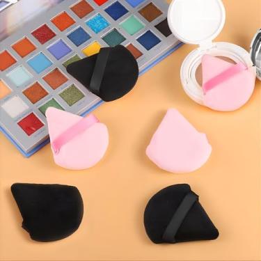 Imagem de 6 peças de pó triangular, almofadas de maquiagem, esponja de beleza, esponja macia, esponjas de maquiagem para rosto, conjunto de esponja de maquiagem para base, presentes de Natal para adolescentes