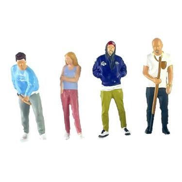 Imagem de menolana Conjunto de 4 Miniaturas em Escala 1/64 de Figuras Humanas, Perfeitas para Colecionadores Modernos.