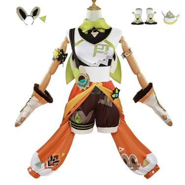 Imagem de Helltaker Fantasia feminina cosplay conjunto completo com luvas para festa de Halloween