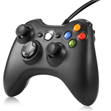 Imagem de Controle Joystick Com Fio XBOX 360 Slim Compatível Com Jogos Atuais Cloud Game PC E Celular Modelo:com Fio;tamanho:único
